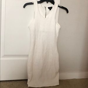 Topshop white bodycon mini dress